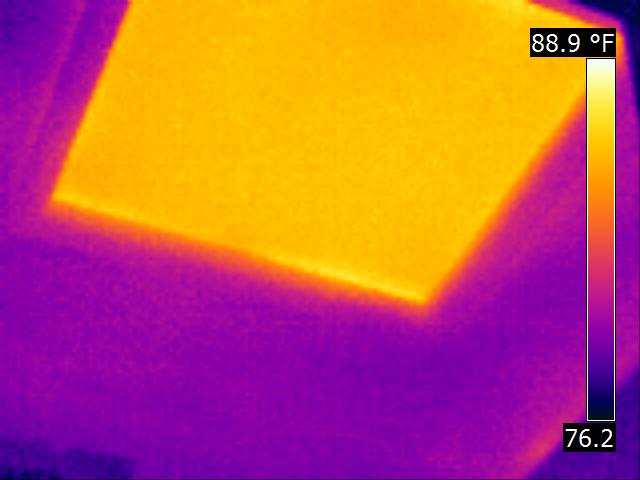 2a Thermal image of "hot" access hatch